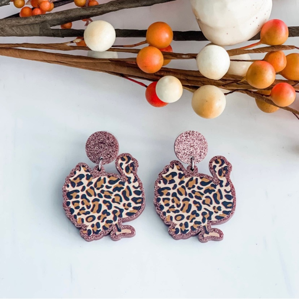 Leopard Turkey Earrings